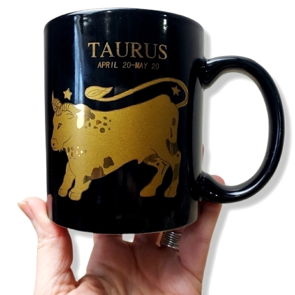 𝅺Vintage Zodiac Mug Taurus - Picture 1 of 7